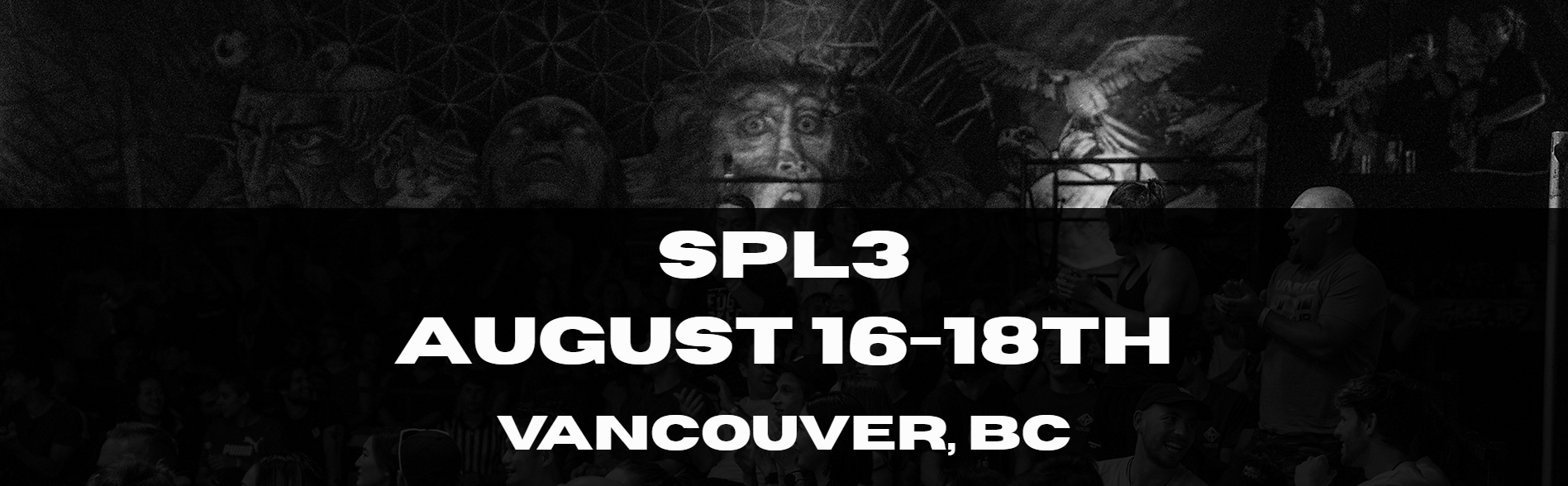 A poster of incoming Sport Parkour League competition on August 16th-18th in Vancouver, BC